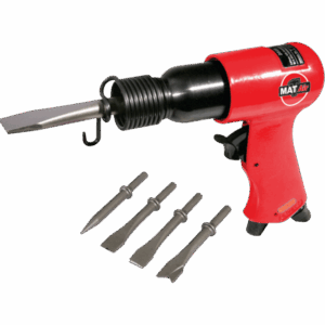AIR2015 – MATAIR HAMMER 190MM W/4PC CHISEL ROUND