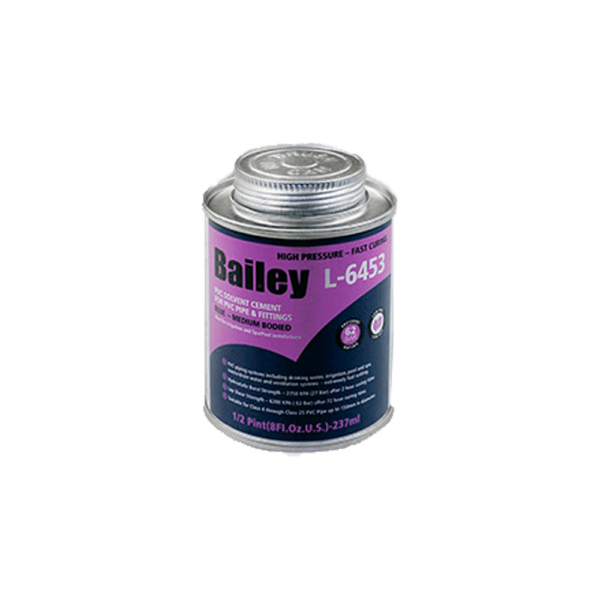 BAIF237 – PVC WELD FAST SET 237ML+BRUSH BAILEY