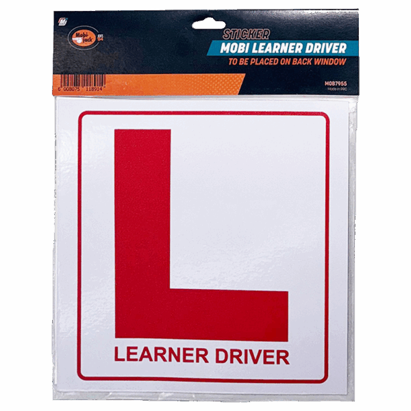 MOB7955 – MOBI STICKER LEARNER DRIVER BACK WINDOW